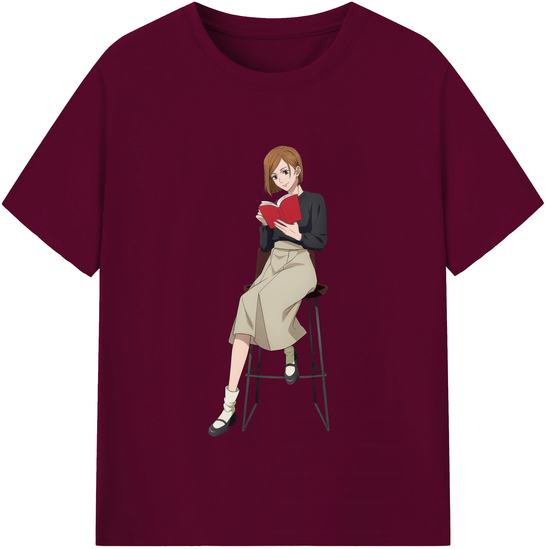 （画像用） 呪術廻戦 Jujutsu Kaisen レディースカジュアルプリントTシャツ（綿100％）